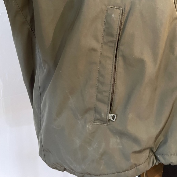 Men’s Polo Jacket in Khaki with pull out hood - Picture 4 of 6
